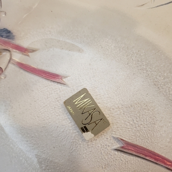 Mikasa Holiday Bells Decorative Basket Glass Frost - Picture 6 of 10